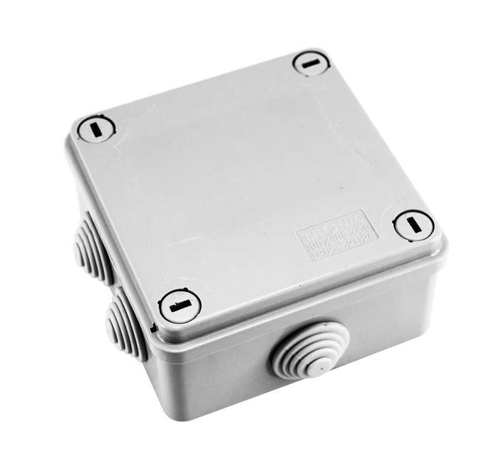 Tronic Waterproof Adaptor Box 100X100X50 1 Tronic Waterproof Adaptor Box 100X100X50