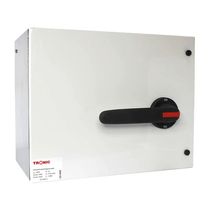 Tronic Onload Enclosed Manual Change Over 400A 1 Tronic Onload Enclosed Manual Change Over 400A