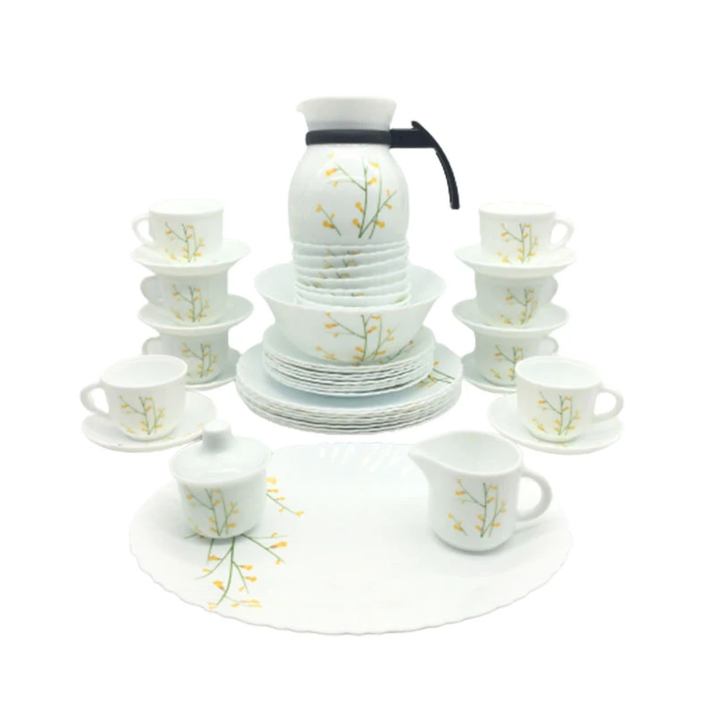 La Opala Dinner Set Citron Weave Classique 47 Pieces Lw047 2 La Opala Dinner Set Citron Weave Classique 47 Pieces Lw047