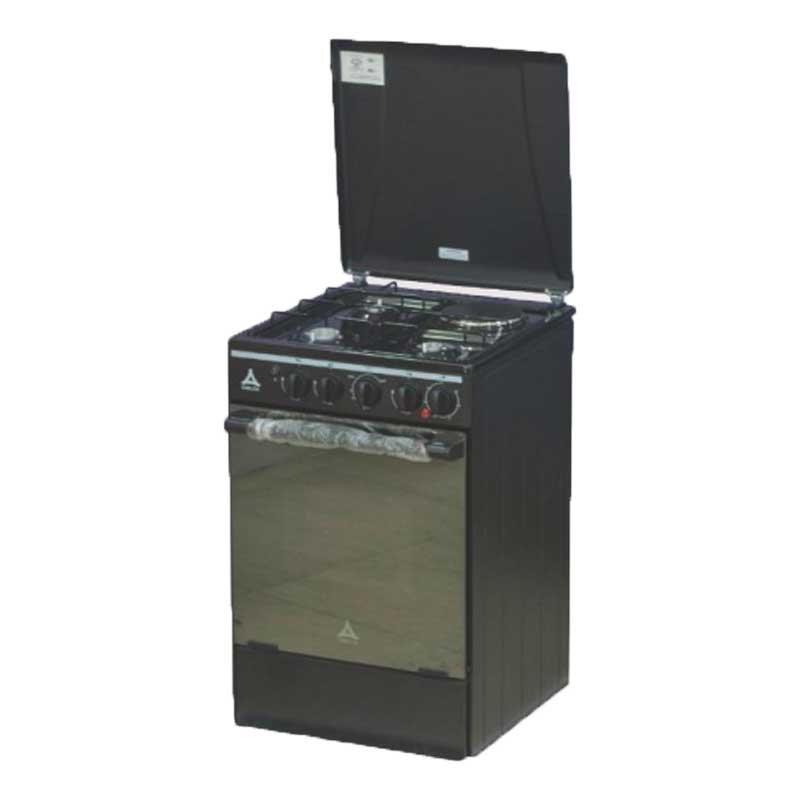 Delta Cookers 50X55Cm 3 Gas Burner, 1 Electric Hotplate With Gas Oven &Amp; Grill Black Dgc31B 1 Delta Cookers 50X55Cm 3 Gas Burner, 1 Electric Hotplate With Gas Oven &Amp; Grill Black Dgc31B