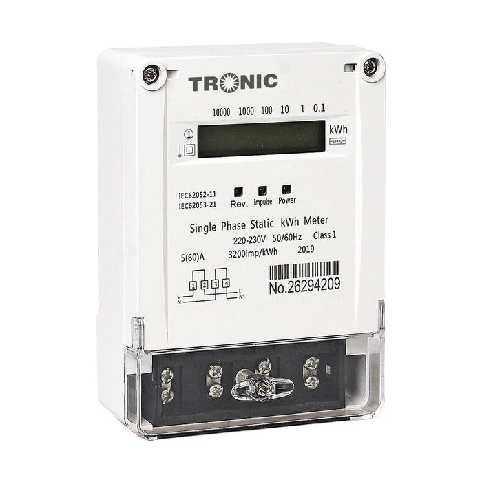 Tronic Single Phase Energy Meter Em 0015-Jc 1 Tronic Single Phase Energy Meter Em 0015-Jc