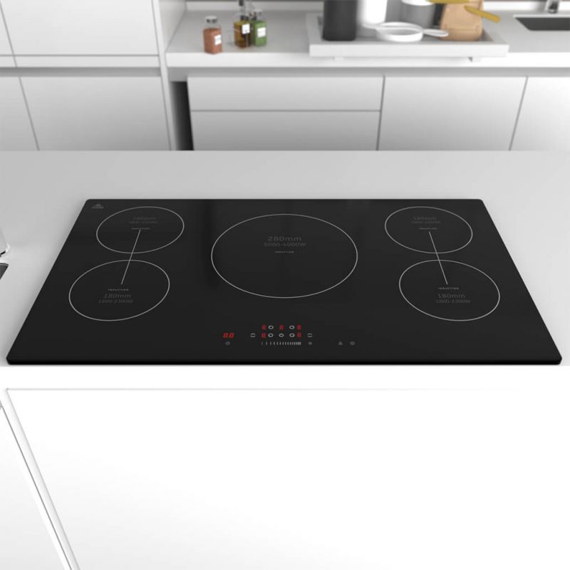 Evvoli Induction Hob 5 Burners Soft Touch Control With 9 Stage Power Setting 9700W Ih905B 7 Evvoli Induction Hob 5 Burners Soft Touch Control With 9 Stage Power Setting 9700W Ih905B