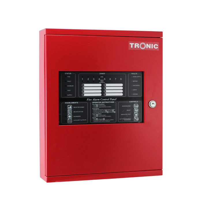 Tronic Fire Control Panel Non-Addressable 8 Zone 1 Tronic Fire Control Panel Non-Addressable 8 Zone