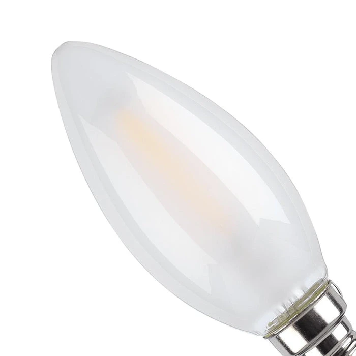 Tronic 4 Watts Candle Frosted Filament Led Warm White E14 (Small Screw) Bulb 2 Tronic 4 Watts Candle Frosted Filament Led Warm White E14 (Small Screw) Bulb