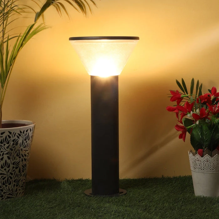 Tronic Black Cone-Shaped Garden Bollard 4 Tronic Black Cone-Shaped Garden Bollard