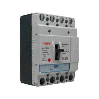 Tronic MCCB Breaker 100 Amps 4 Pole