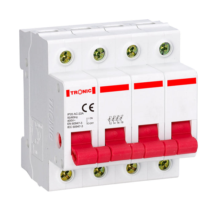 Tronic Four Pole 20A Mcb 1 Tronic Four Pole 20A Mcb