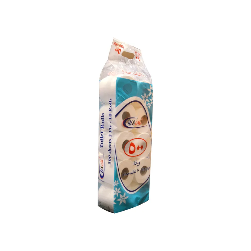 U&Amp;Me Toilet Paper Roll 500 Sheets (Pack Of 10Pcs) 3 U&Amp;Me Toilet Paper Roll 500 Sheets (Pack Of 10Pcs)
