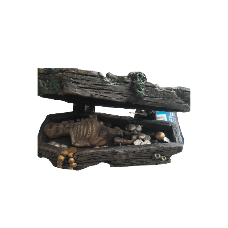 Aqua Deco Skeleton In Coffin Air Pump For Aquarium Decoration 1 Aqua Deco Skeleton In Coffin Air Pump For Aquarium Decoration