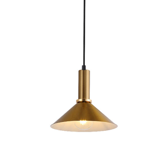 Tronic Coned Shape Gold Pendant Light 1 Tronic Coned Shape Gold Pendant Light