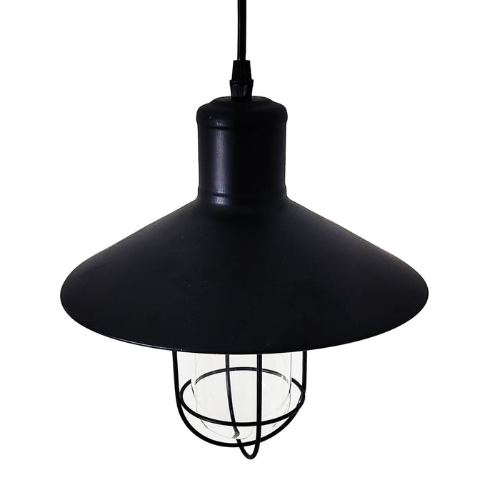 Tronic Black Vintage Pendant Glass Cage Light 4 Tronic Black Vintage Pendant Glass Cage Light