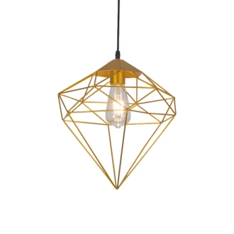 Tronic Gold Diamond Cage Pendant Lamp