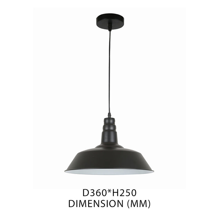 Tronic Black Industrial Pendant Light 2 Tronic Black Industrial Pendant Light