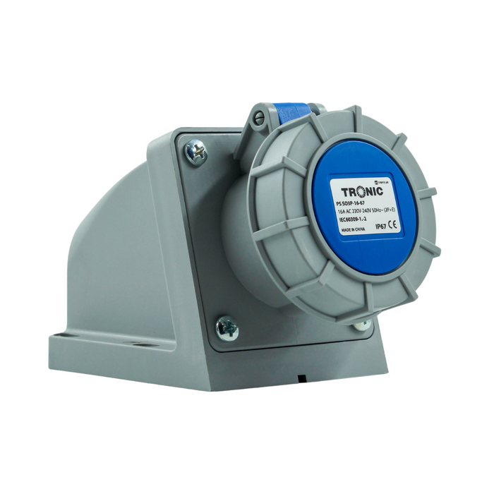 Tronic Industrial Socket 3 Pin 16A Ip44 2 Tronic Industrial Socket 3 Pin 16A Ip44