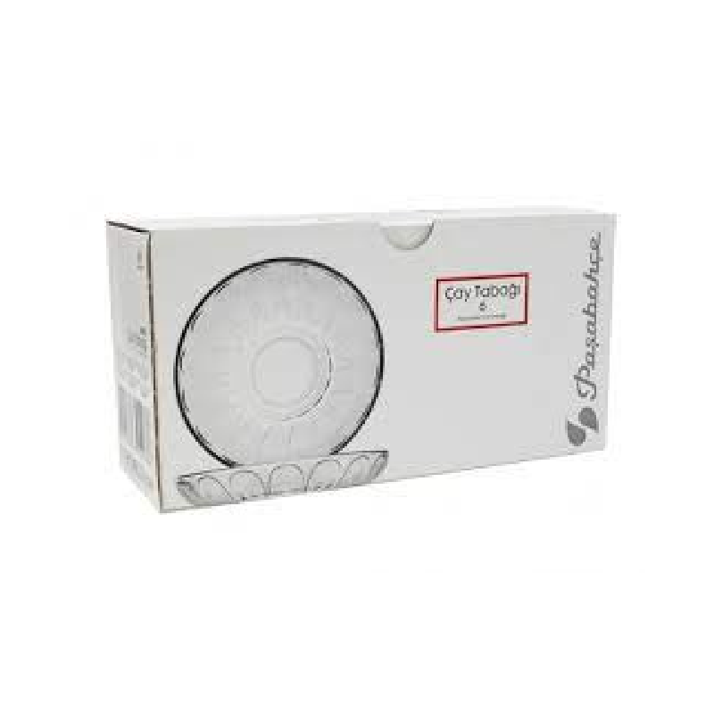Pasabahce Basic Glass Tea Plate 102Mm 6Pcs 54451 6 Pasabahce Basic Glass Tea Plate 102Mm 6Pcs 54451