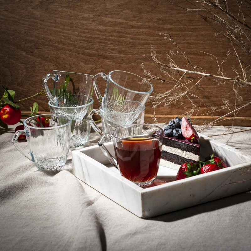 Pasabahce Mercan Mugs 160Ml 6Pcs Crystal Look, Refined Design And Dishwasher Safe 55733 8 Pasabahce Mercan Mugs 160Ml 6Pcs Crystal Look, Refined Design And Dishwasher Safe 55733