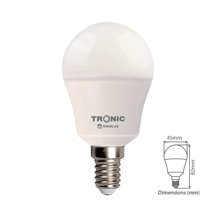 Tronic 5 Watts Golf Led Daylight E14 (Pin) Bulb 5 Tronic 5 Watts Golf Led Daylight E14 (Pin) Bulb
