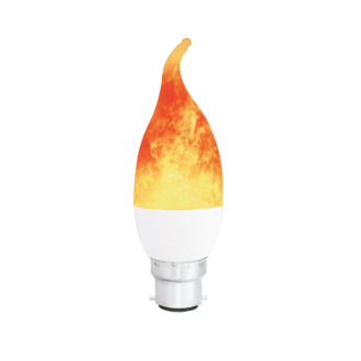 Tronic 4 Watts Flame Candle Tail LED B22 (Pin) Bulb