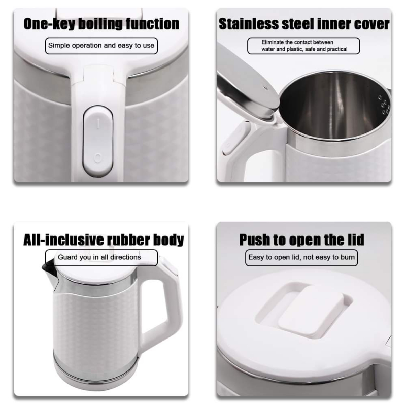 Raf Kettle 2L 2000W Stainless Steel, Bpa Free Interior, 360 Swivel Base, Led Indicator Light R.7875 4 Raf Kettle 2L 2000W Stainless Steel, Bpa Free Interior, 360 Swivel Base, Led Indicator Light R.7875