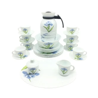 La Opala Dinner Set Royal Iris Classique 47 Pieces LR047