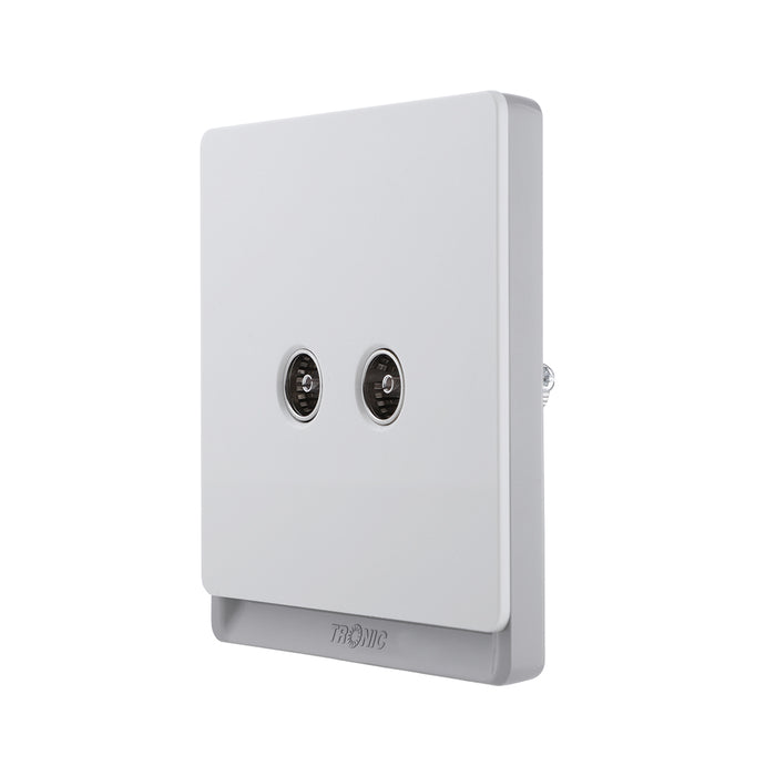 Tronic Television Socket 2 Gang 7 Tronic Television Socket 2 Gang