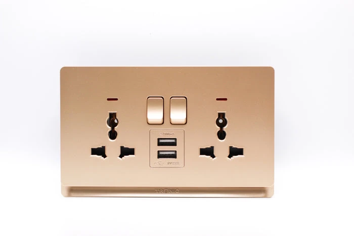 Tronic Universal Twin Socket With Usb 1 Tronic Universal Twin Socket With Usb