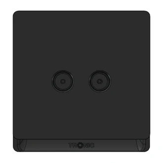 Tronic Television Socket 2 Gang