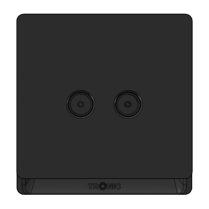 Tronic Television Socket 2 Gang 2 Tronic Television Socket 2 Gang