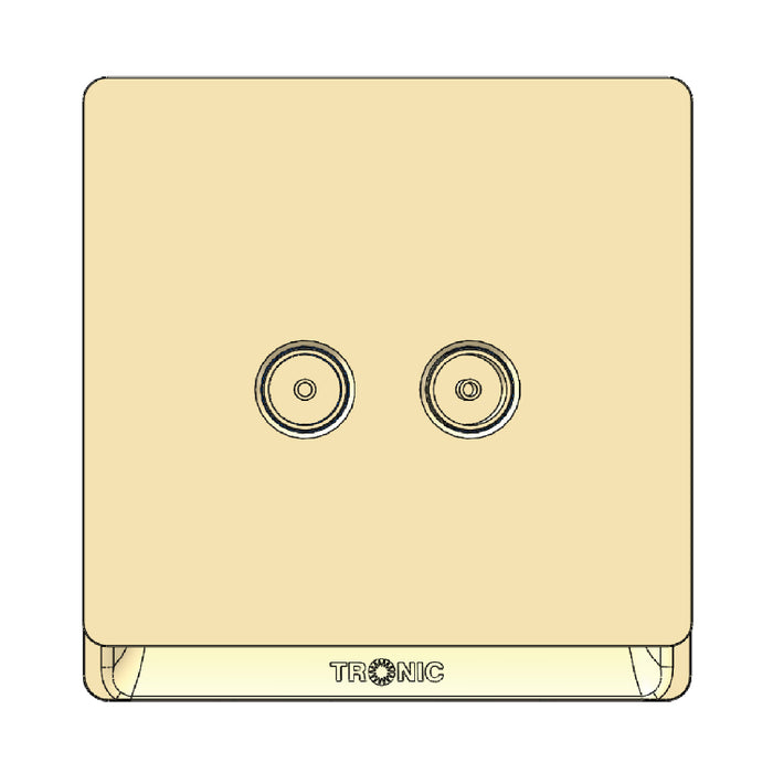 Tronic Television Socket 2 Gang 3 Tronic Television Socket 2 Gang