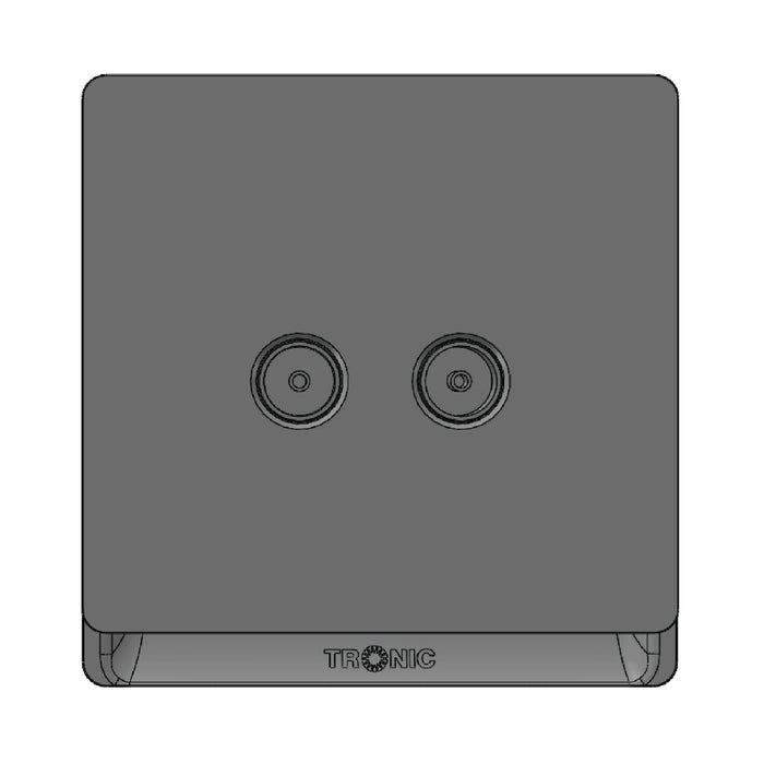 Tronic Television Socket 2 Gang 4 Tronic Television Socket 2 Gang
