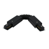 Tronic Black Tracklight Connector with 2 Wires