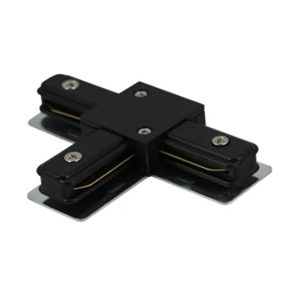 Tronic Black Tracklight Connector with 2 Wires