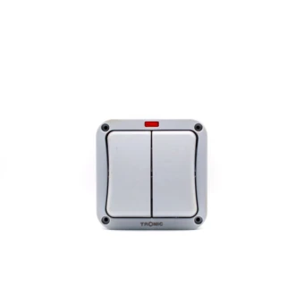Tronic Waterproof 2 Gang 2 Way Switch