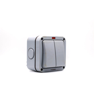 Tronic Waterproof 2 Gang 2 Way Switch