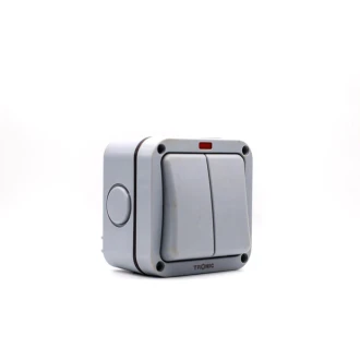 Tronic Waterproof 2 Gang 2 Way Switch