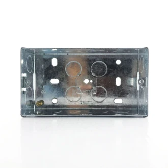 Tronic Twin Deep Galvanised Iron Switch Box