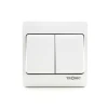 Tronic Big Button 2 Gang 2 Way Switch