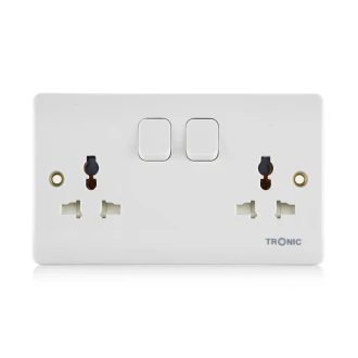 Tronic Twin Switch Socket Universal