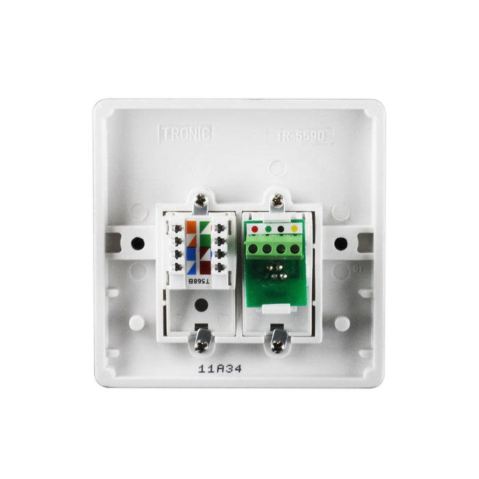 Tronic Telephone Socket White Rj11 6 Line 3 Tronic Telephone Socket White Rj11 6 Line