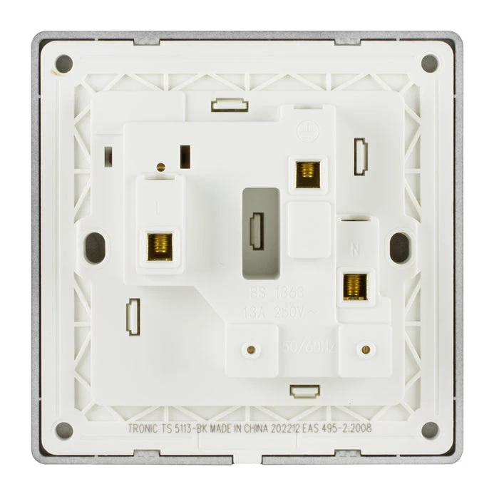 Tronic Single Switch Socket With Neon 8 Tronic Single Switch Socket With Neon