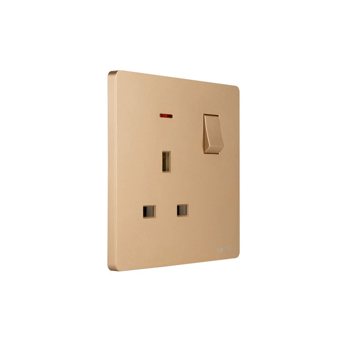 Tronic Single Switch Socket With Neon 10 Tronic Single Switch Socket With Neon