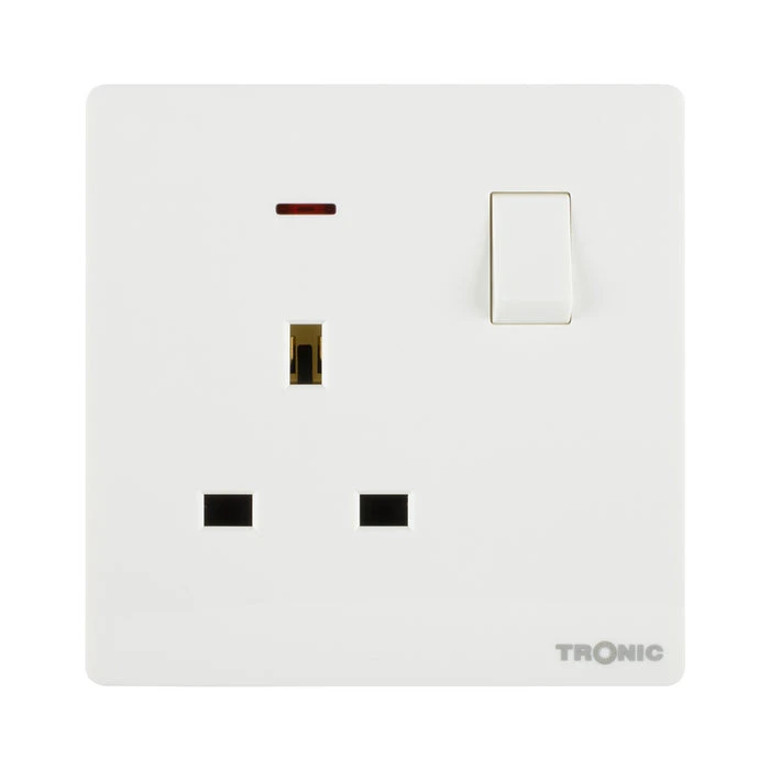 Tronic Single Switch Socket With Neon 4 Tronic Single Switch Socket With Neon
