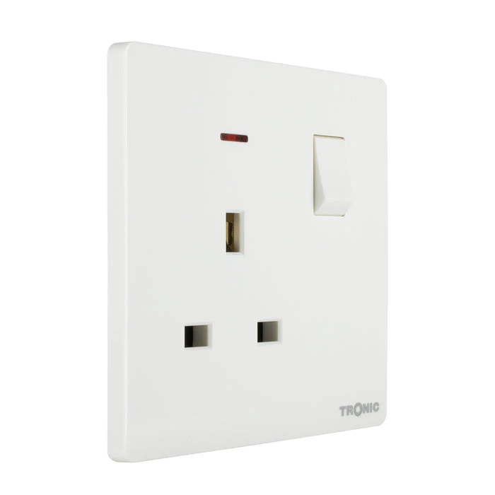 Tronic Single Switch Socket With Neon 5 Tronic Single Switch Socket With Neon