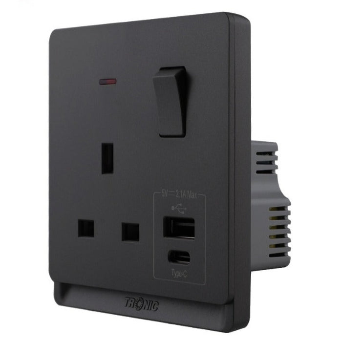 Tronic Single Socket With Usb 4 Tronic Single Socket With Usb