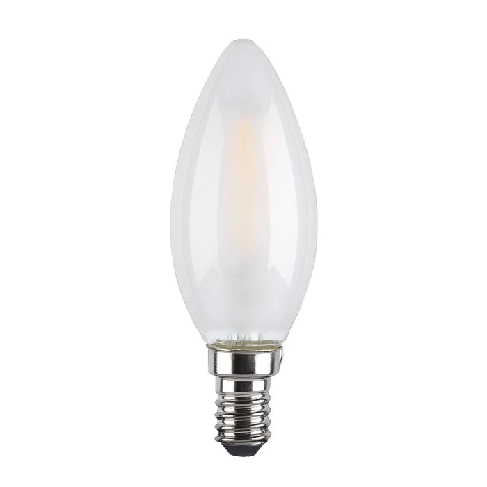 Tronic 4 Watts Candle Frosted Filament Led Warm White E14 (Small Screw) Bulb 1 Tronic 4 Watts Candle Frosted Filament Led Warm White E14 (Small Screw) Bulb