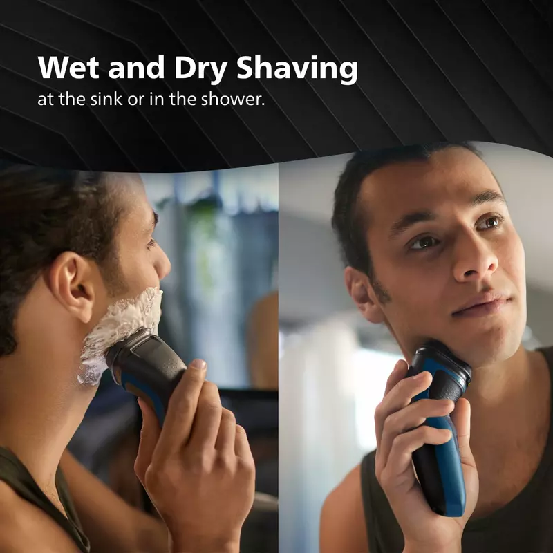 Philips Electric Cordless Shaver Comfortcut Blades, 3D Floating Heads, Shave Wet &Amp; Dry, One-Touch Open 1000 Series S1151 6 Philips Electric Cordless Shaver Comfortcut Blades, 3D Floating Heads, Shave Wet &Amp; Dry, One-Touch Open 1000 Series S1151