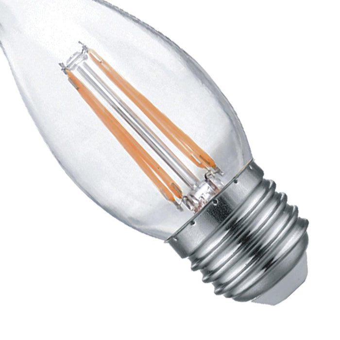 Tronic 4 Watts Filament Candle Tail Led E27 (Screw) Bulb 3 Tronic 4 Watts Filament Candle Tail Led E27 (Screw) Bulb