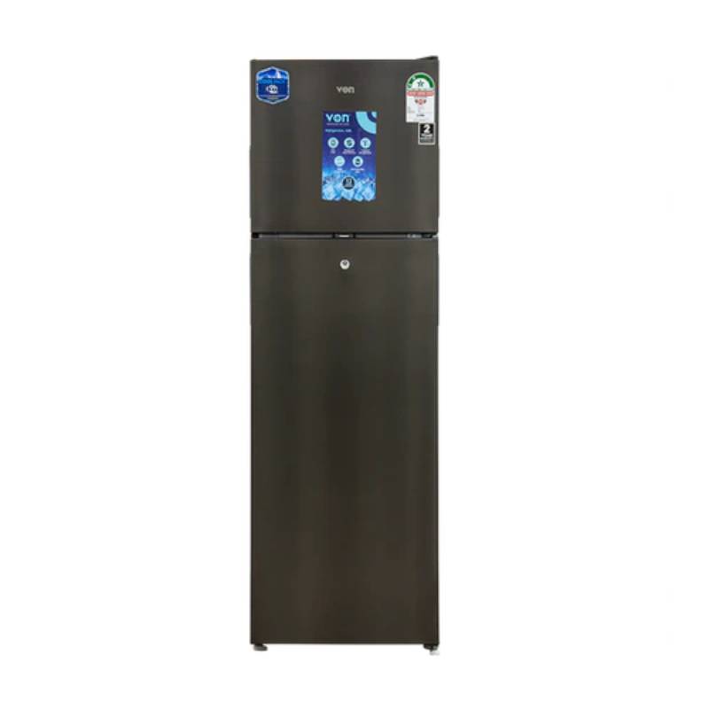 Von Double Door Fridge, 168L Silver Vart-25Dms 1 Von Double Door Fridge, 168L Silver Vart-25Dms