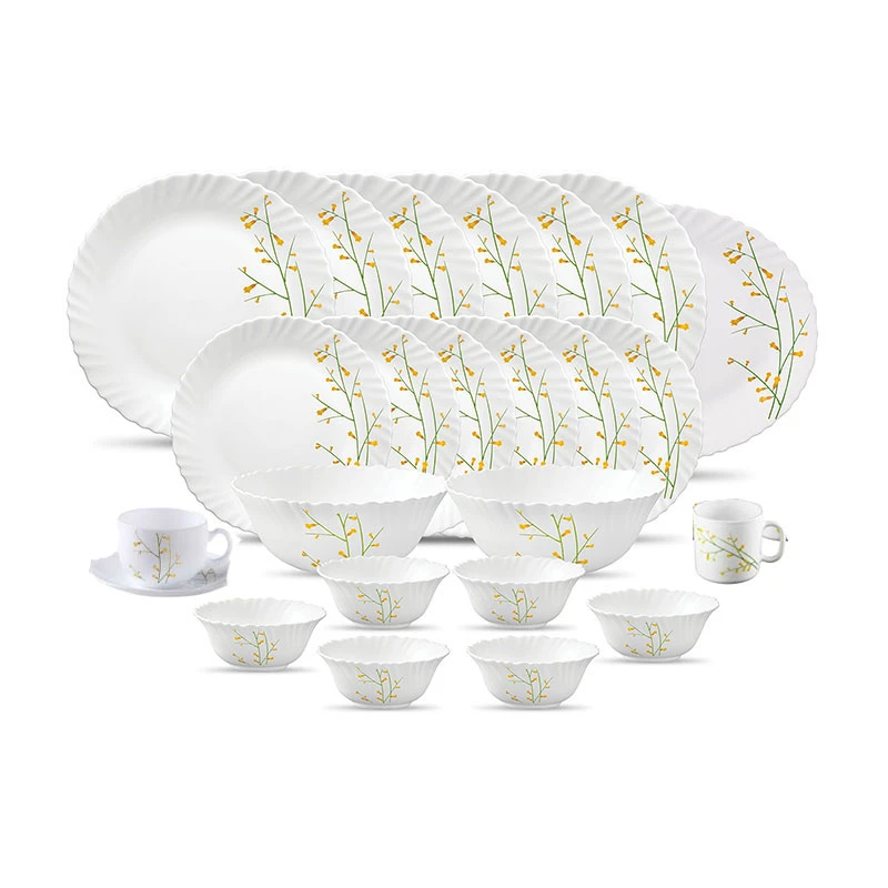 La Opala Dinner Set Citron Weave Classique 47 Pieces Lw047 1 La Opala Dinner Set Citron Weave Classique 47 Pieces Lw047
