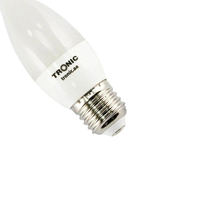 Tronic 5 Watts Candle Tail Led Warm White E27 (Screw) Bulb 3 Tronic 5 Watts Candle Tail Led Warm White E27 (Screw) Bulb